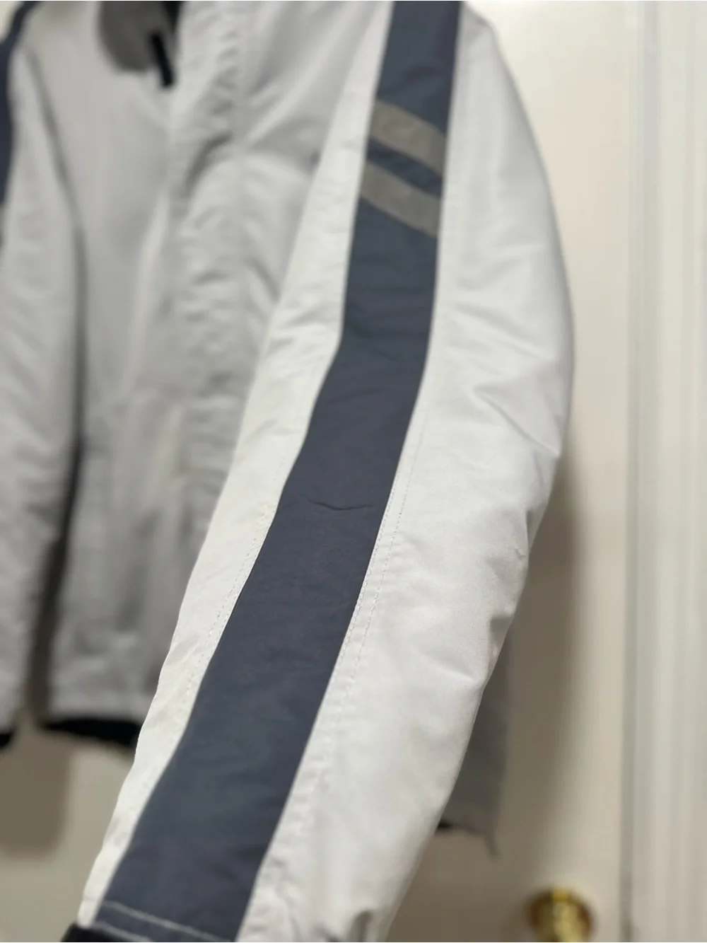 Nike Y2K full-zip fleece lined szM insulated winter light gray Minimalist jacket